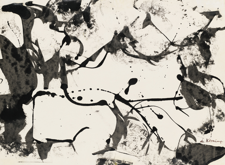 Willem de Kooning, Landscape, Abstract (1949 circa), olio su carta
